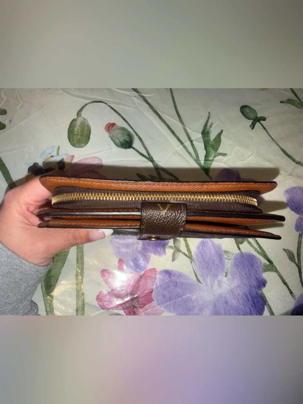 Louis Vuitton Monogram Wallet in Brown and Gold